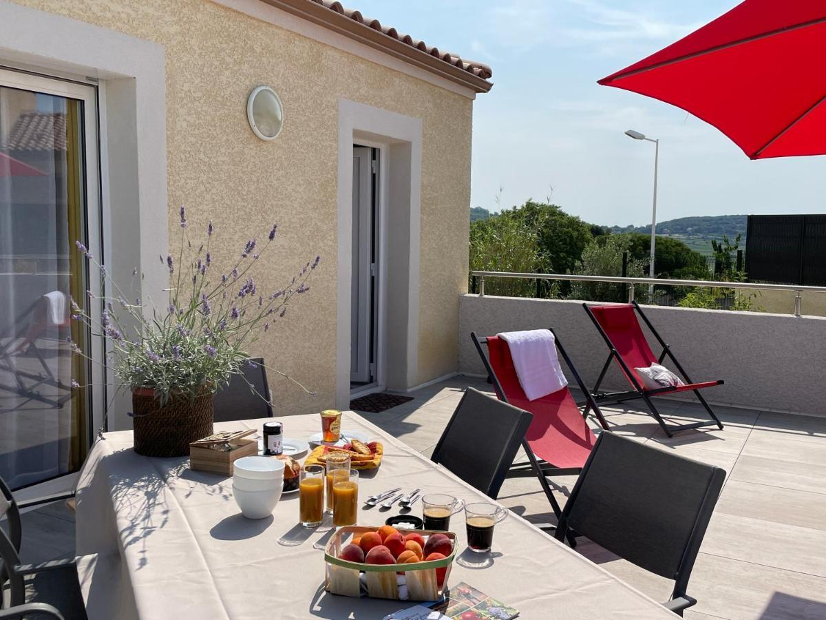 Val Des Bruyeres - Gite 15Mn Pezenas Avec Terrasse Et Cour Close - Parking Privatif Securise - Wifi Ftth Gratuit Neffies エクステリア 写真